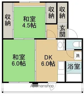 ユートピア川原1号棟【4階】の間取り
